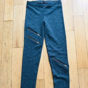 New SH grey zipper leggings small